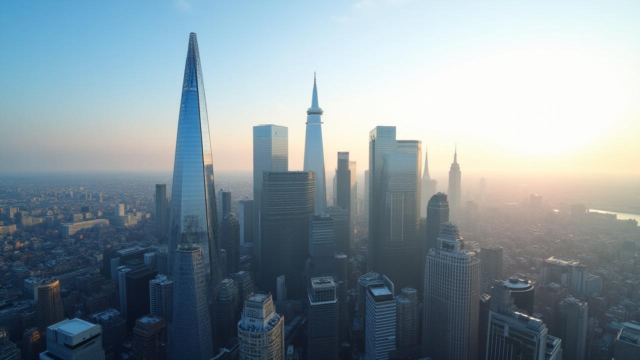 City of Nottingham financial district skyline