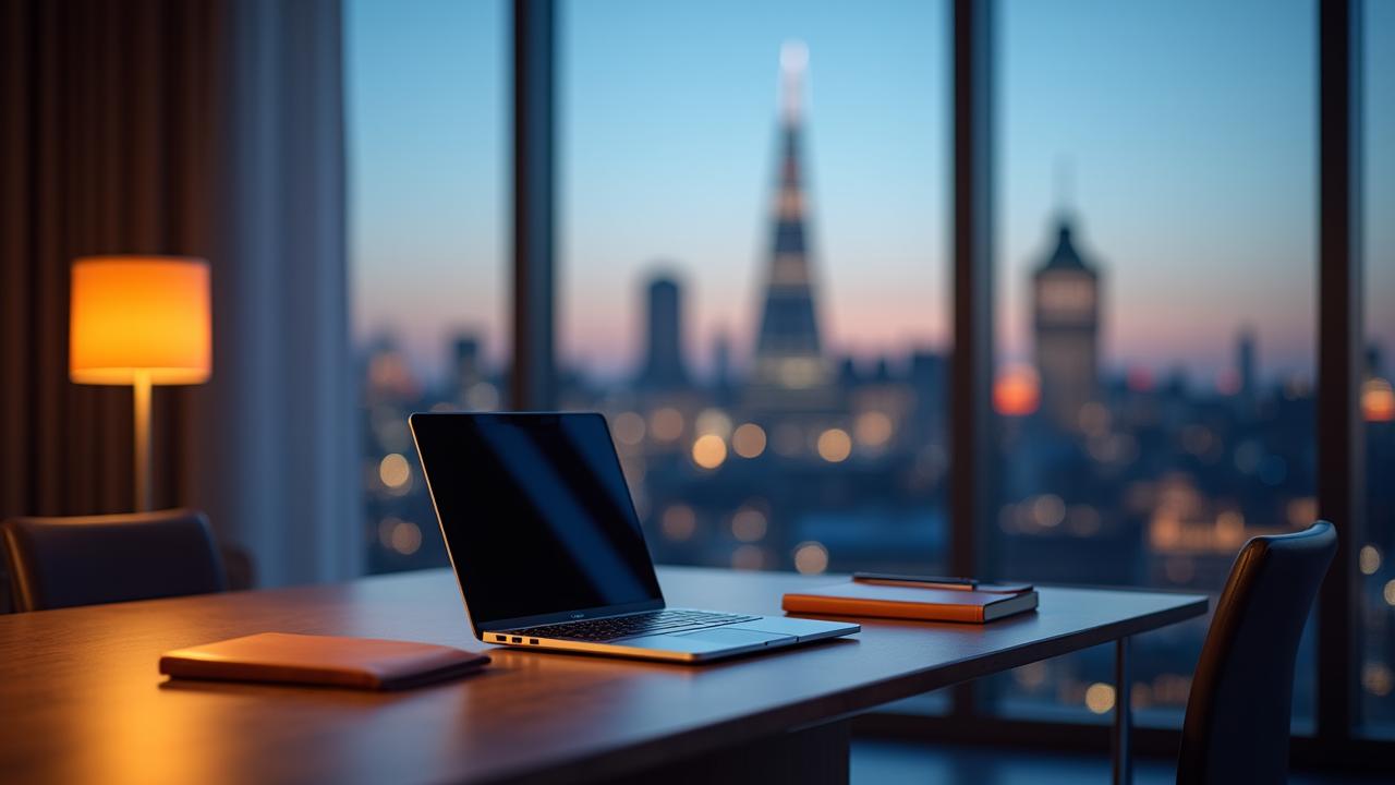 Executive professional in a sophisticated modern Nottingham office